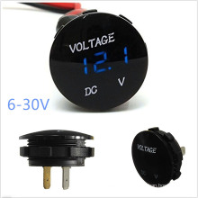 DC 12V-24V DC Voltmeter Socket Voltage Meter Red LED Digital Display